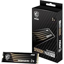 MSI SPATIUM M480 PRO SSD 2TB - PCIe 4.0 NVMe M.2 Internal